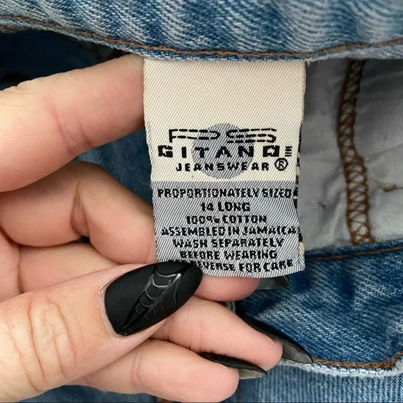 Vintage PS Gitano High Rise Pinch Waist 90’s Mom Jeans 4/6 - Picture 6 of 7